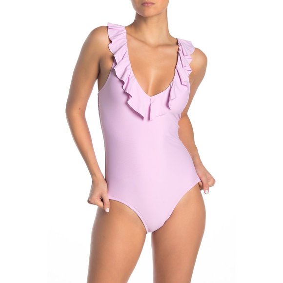 free press Other - Free Press Dani Ruffle Pink One Piece Swimsuit S